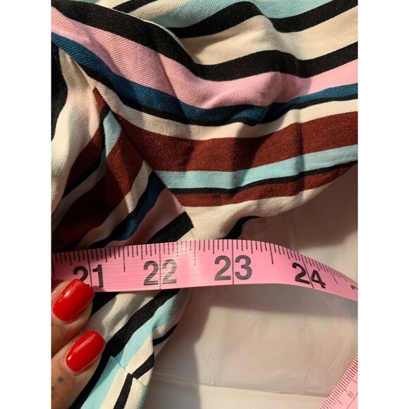 Torrid 2 Dress Womens Plus Stripped Belted Maxi Belted Button Front Long Sleeve - Picture 6 of 15